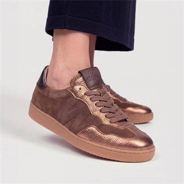 Wonders Nubia Gumsole Laced Trainer - Brown Metallic Combi